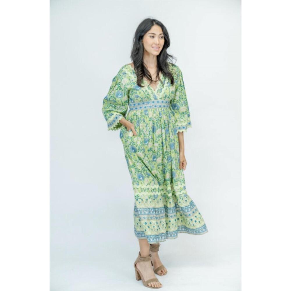 NEW CLARA THE LABEL casita maxi dress in sweetgrass